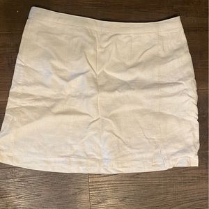 Abercrombie white linen skirt